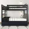 Max & Lily Solid Wood Scandinavian Twin over Twin Bunk Bed For Kids with Storage Trundle - 2 of 4