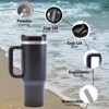 40oz V2 large capacity tumbler, With Handle And Straw Lid(Black) - 4 of 4