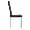SEVOBAL Dining Chairs 6 Piece Set of Armless High Backrest Chair, Suitable for Restaurants, Living Rooms, Kitchens, Black, 15"*15"*38.6" - 4 of 4