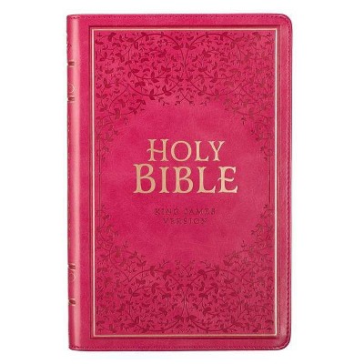 KJV Gift Edition Bible Pink - (Leather Bound)