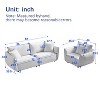 Sapphtopaz Modern Chenille Sofa,Sectional Couch with Pillows Thickly Padded Seat Couches for Living Room,Bedroom,Office,Apartment - 4 of 4