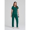 Grey's Anatomy by Barco Classic Women's Riley 3-Pocket Mock Wrap V-Neck Srub Top - 2 of 4
