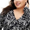Women's Long Sleeve Midi Sea Spots Black Wrap Dress - DVF for Target - 3 of 4