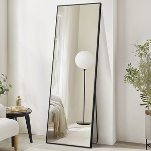 Bestier Full Length Mirror with Stand, 71" Floor Mirror with Aluminum Alloy Frame, Free Standing or Wall-Mounted Full Body Mirrors for Living Room - 1 of 4