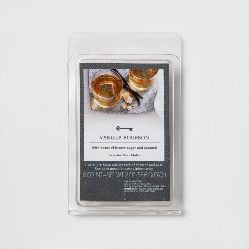 6ct Vanilla Bourbon Scented Wax Melts - Threshold&#8482;, 1 of 6