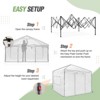 EAGLE PEAK 10'x10' Portable Walk-in Greenhouse with Zippered Doors and Windows, PE Cover - 2 of 4