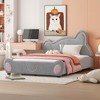 Full Size Platform Bed with Bear-Shaped Headboard and Bed-End Storage Pocket - 2 of 4