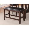 TiramisuBest Gold Bedroom Bench - Champagne Solid Wood & MDF Entryway, 54x18x19 Inches - 3 of 4