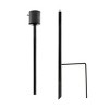 31" Iron Gazing Globe Metal Stand Garden Stake Black - Alpine Corporation - 4 of 4