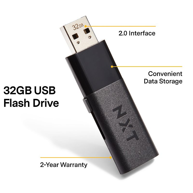 NXT Technologies 32GB USB 2.0 Flash Drive NX52550-US/CC, 2 of 6
