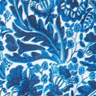 white blue batik