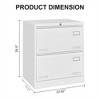 VASIP Lateral File Cabinet 3 Drawer,Filing Cabinets with Lock, Locking Metal File Cabinets Office Cabinet for Home Office/Legal/A4 - 3 of 4