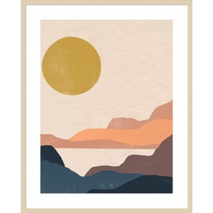Amanti Art Paper Mesa II by June Erica Vess Wood Framed Wall Art Print - 1 of 4