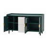 CAVINAS Kitchen Pantry Storage Cabinet,Sideboard Cabinet with 2 Drawers,2 Open Compartments,3 Doors,Wood Buffet for Kitchen,Dining,Living Room - 4 of 4