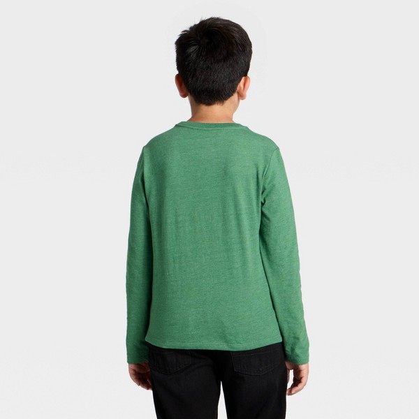 Playera de manga larga para niño, gráfica 'Dino Party' - Cat & Jack™ verde 3
