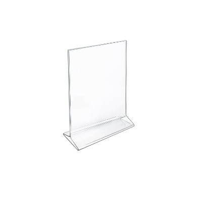 Azar Displays Vertical Top Load Acrylic Sign Holder 7 x 5-inch 10/Pack 142710