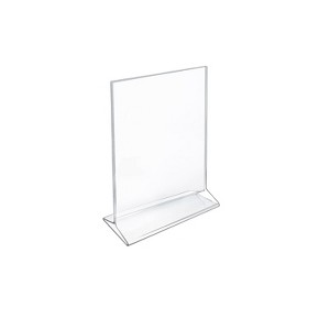 Azar Displays Vertical Top Load Acrylic Sign Holder 7 x 5-inch 10/Pack 142710 - 1 of 4