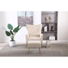 Modern Upholstered Accent Chair, Comfy Armchair with Ottoman-ModernLuxe - image 2 of 4