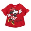 Disney Minnie Mouse Baby Girls T-Shirt, Bike Shorts and Scrunchie 3 Piece Outfit Set - 2 of 4