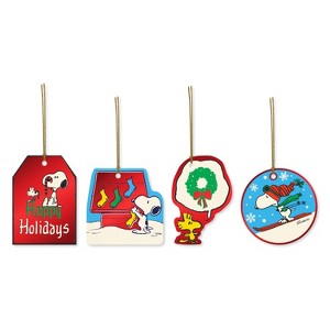 American Greetings 16ct Peanuts Die Cute Premium Luggage Tag - 1 of 4