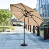 WestinTrends 9 Ft Outdoor Patio Market Table Umbrella with Round Resin Base - 2 of 4