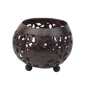 Beachcombers Carved Coco Turtle Table Accent - 1 of 1