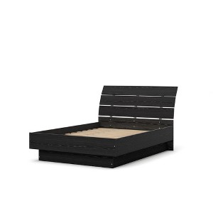 Tvilum,Scottsdale Full Bed with Slat Roll, Black Woodgrain - 1 of 1