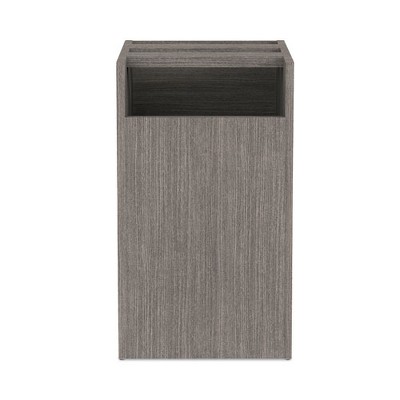 Gray Lockable 2-Drawer Legal Size Pedestal File Cabinet