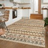Runner Rug Vintage Distressed Geometric Hallway Carpet Machine Washable Non-Slip Indoor Long Rug Non-Shedding Accent Carpet - 3 of 4