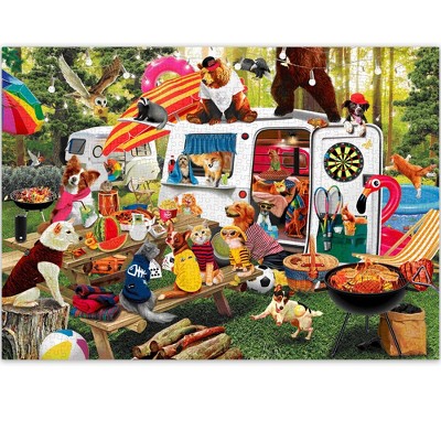 QUOKKA 1000 Pieces Jigsaw Puzzle for Adults - Campfire | Lighthouse | Funny Animals | Bazaar