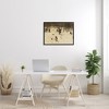 Stupell Industries Vintage Ski Slopes Winter Athletes Sepia Tone Photography Black Framed Giclee Art - 2 of 4