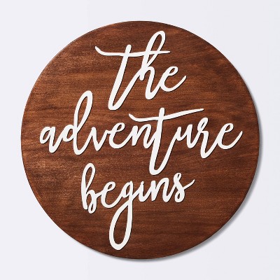 Image of Wall Décor The Adventure Begins - Cloud Island™ Wood