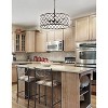 23" Crystal/Metal Gabrielle Pendant (Includes Energy Efficient Light Bulb) Black - JONATHAN Y - 2 of 3