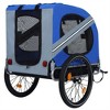 XINGHANZHENXUAN Large Folding Bike Trailer for Dogs, All-Terrain Pet Carrier for Cycling, Jogging, Camping, Outdoor Adventures - 3 of 4