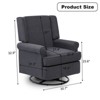 Swivel Rocker Chair, Swivel Glider, Comfy Upholstered Glider Rocking Chair, 360° Smooth Rotation, for Living Room, Bedroom, Office - 2 of 4