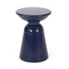 Maggift Patio End Tables Accent Side End Table for Outdoor and Indoor, Garden, Backyard Use, Special Design, Blue, 15"*15"*20.75" - 3 of 4