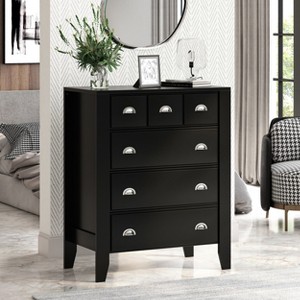XIYUYEU 4 Drawers Dresser with Metal Handles Chests of Drawers Closet Organizers and Storage - 1 of 4