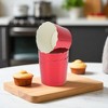 Unique Bargains Medium Machine-Made Disposable Baking Cups Wood Pulp Paper PE Coating 2.76"x2.17" 50 Pcs - 2 of 4