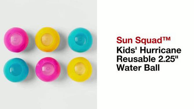 Kids&#39; Hurricane Reusable 2.25&#34; Water Ball - Sun Squad&#8482;, 2 of 5, play video