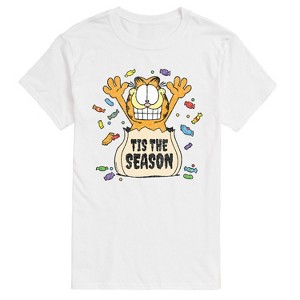 Men's - Garfield - Halloween Tis The Season Short Sleeve Graphic T-Shirt - 1 of 4