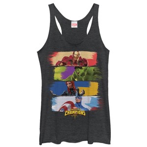 Women's Marvel Contest of Champions Paint Streak Racerback Tank Top - 1 of 3