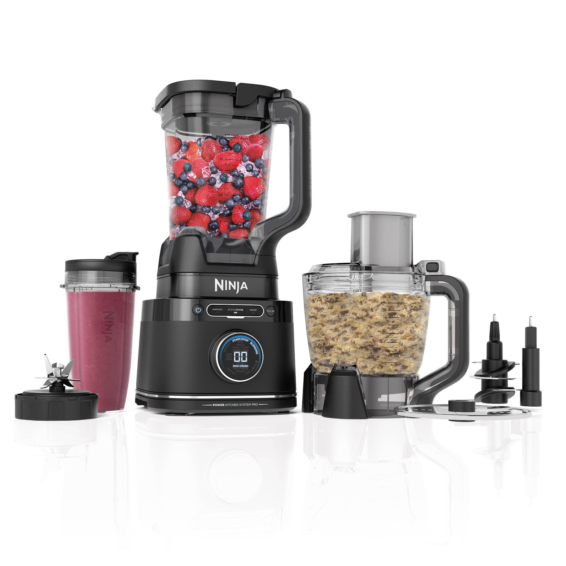Ninja Detect Power Kitchen System Pro with BlendSense Technology - TB401: 1200W Blender & Food Processor, 72oz Capacity