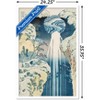 Trends International The Amida Waterfall in the Far Reaches of the Kisokaido Road Framed Wall Poster Prints - 3 of 4