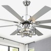 Bella Depot 65" Industrial Large Ceiling Fan with Light and Remote 6-Speed Reversible Fan - 2 of 4