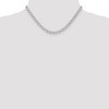 Black Bow Jewelry 5.75mm Sterling Silver Solid Fancy Open Curb Chain Necklace - 2 of 4