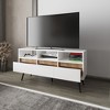 47.3 inch Particle Board Multi-Storage TV Stand with 3 Drawers, 3 Shelves, and Scratch-Resistant Surface for Living Room and Bedroom - 4 of 4