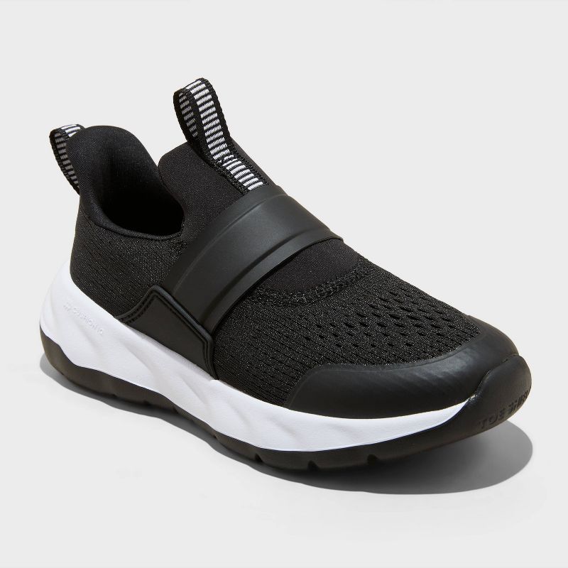 Kids' Dillon Slip-On Machine Washable Performance Sneakers - All In Motion™ Black 13