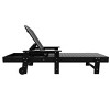 WestinTrends Malibu Reclining Chaise Lounge With Arms & Wheels - 4 of 4