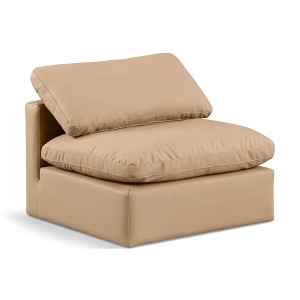 Meridian Furniture,Indulge Vegan Leather Armless Chair - 1 of 4