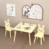 KTMBDW Kids Table and Chairs (2), Premium Quality Wooden Toddler Table and Chair Set for Kids Playroom Furniture for Boys & Girls Ages 3+ - 4 of 4